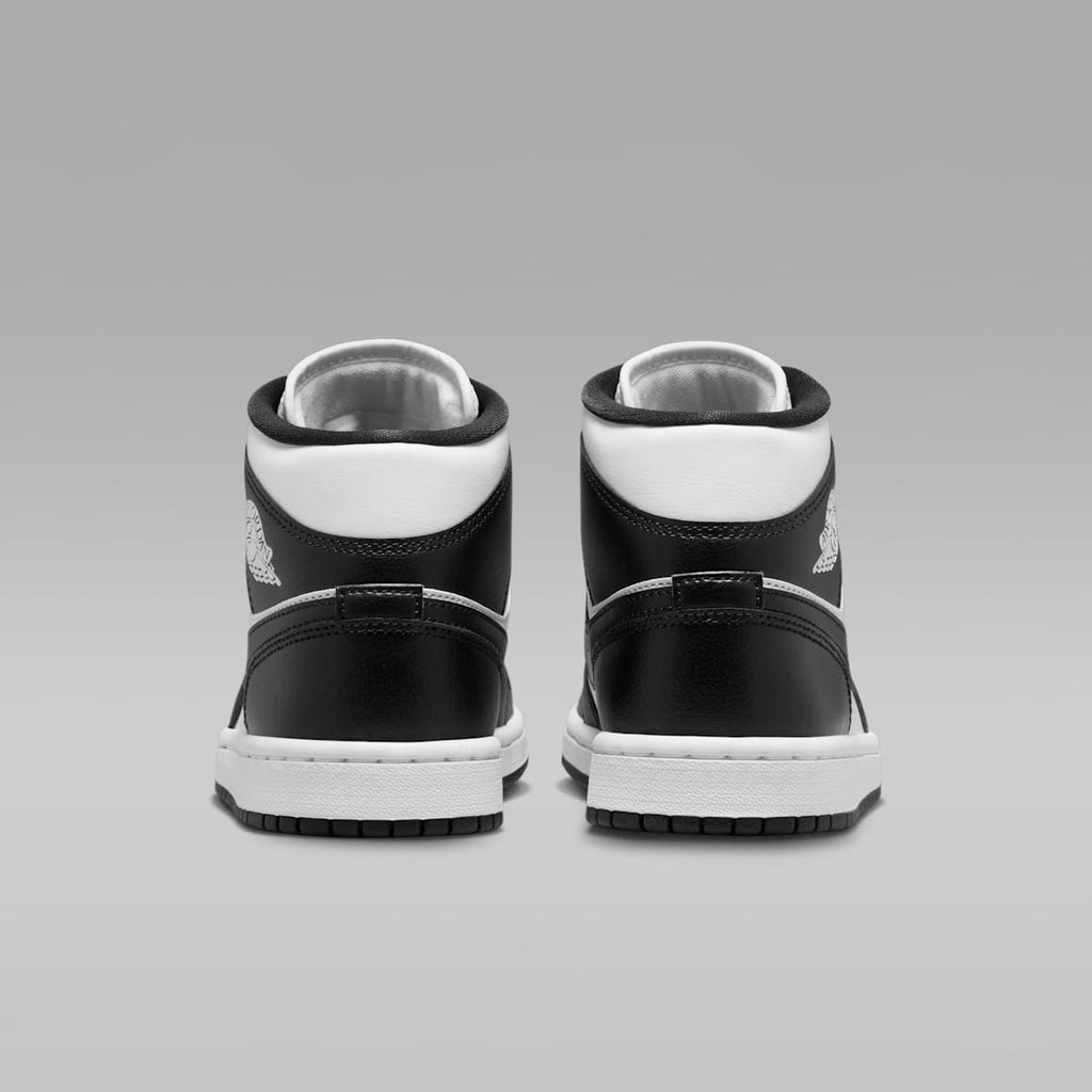 Air Jordan 1 Mid Women's Shoes - White/White/Black - Image 6