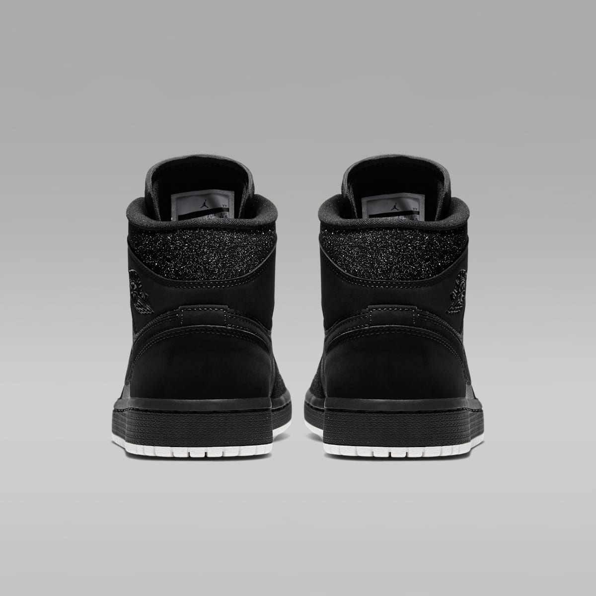 Air Jordan 1 Mid Women's Shoes - Black/White/Phantom - Image 6