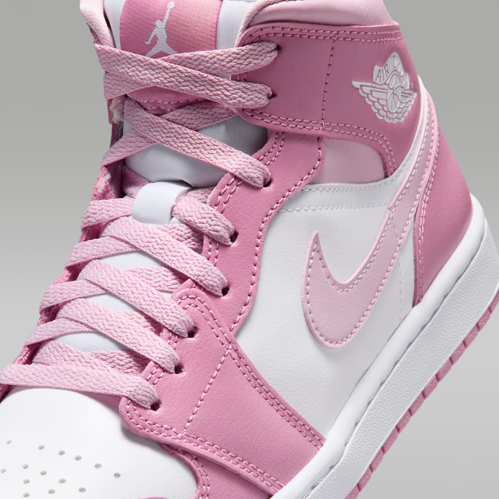 Air Jordan 1 Mid Women's Shoes - Elemental Pink/Iced Carmine/Coconut Milk/Sail