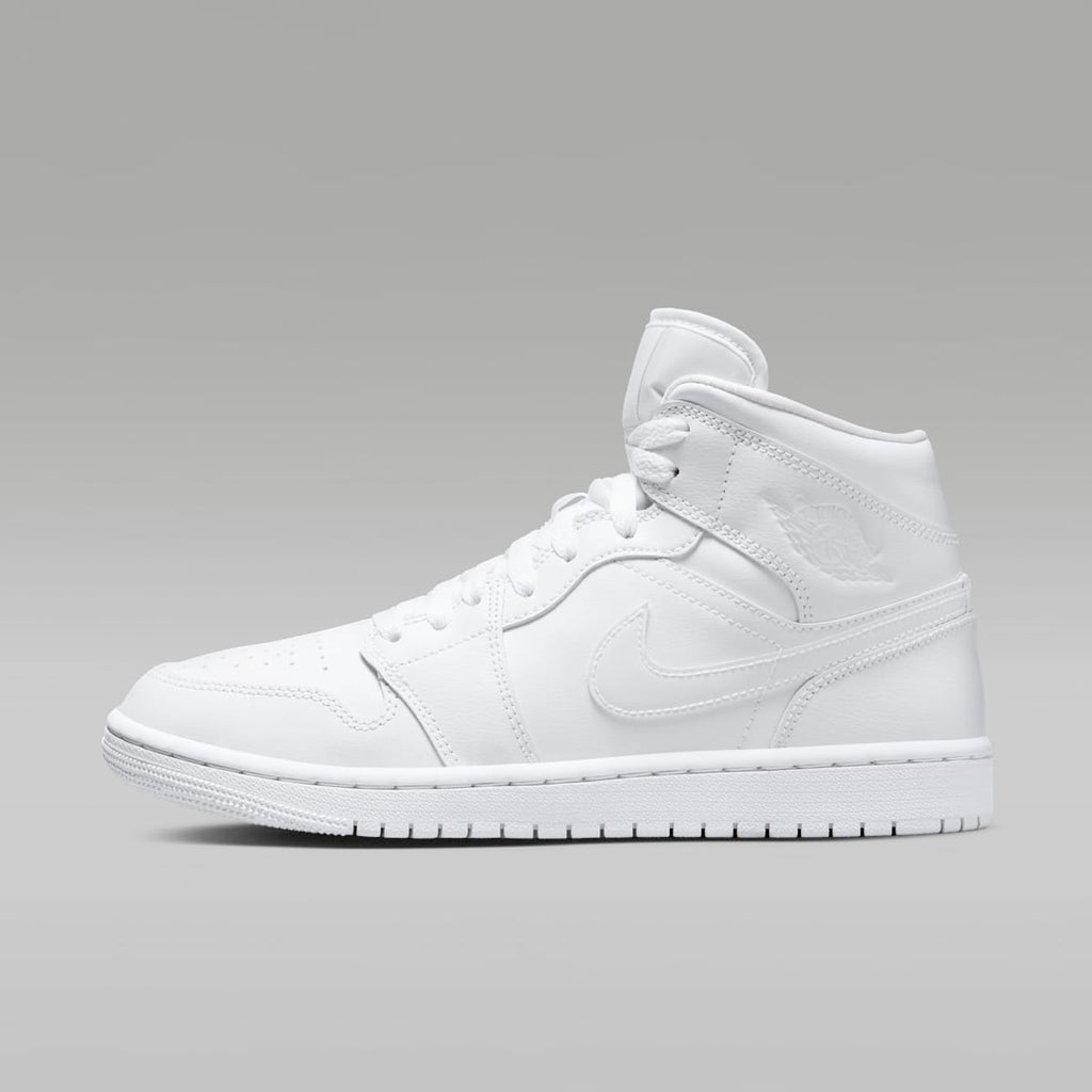 Air Jordan 1 Mid Women's Shoes - White/White/White - Image 1