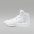 Air Jordan 1 Mid Women's Shoes - White/White/White - Image 1