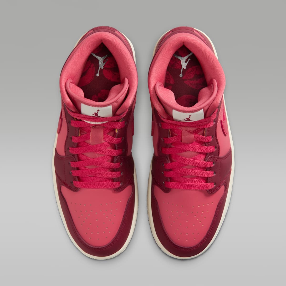 Air Jordan 1 Mid SE Women's Shoes - Team Red/Pueblo Red/Pale Ivory/Sierra Red - Image 4