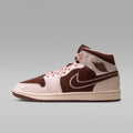 Air Jordan 1 Mid SE Women's Shoes - Cacao Wow/Rust Pink/Pearl White - Image 1
