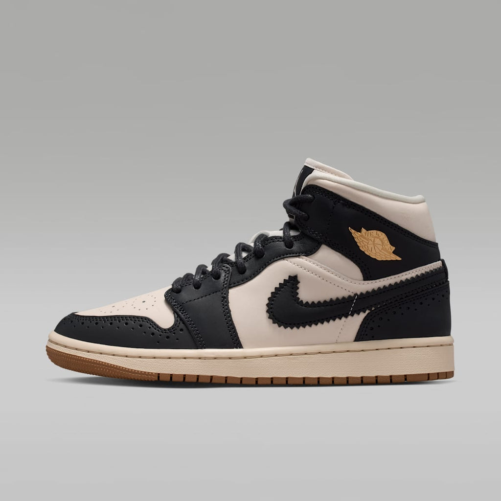 Air Jordan 1 Mid SE Women's Shoes - Off Noir/Chalk/Pearl White/Chalk