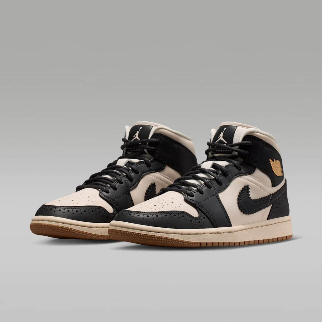 Air Jordan 1 Mid SE Women's Shoes - Off Noir/Chalk/Pearl White/Chalk - Image 5