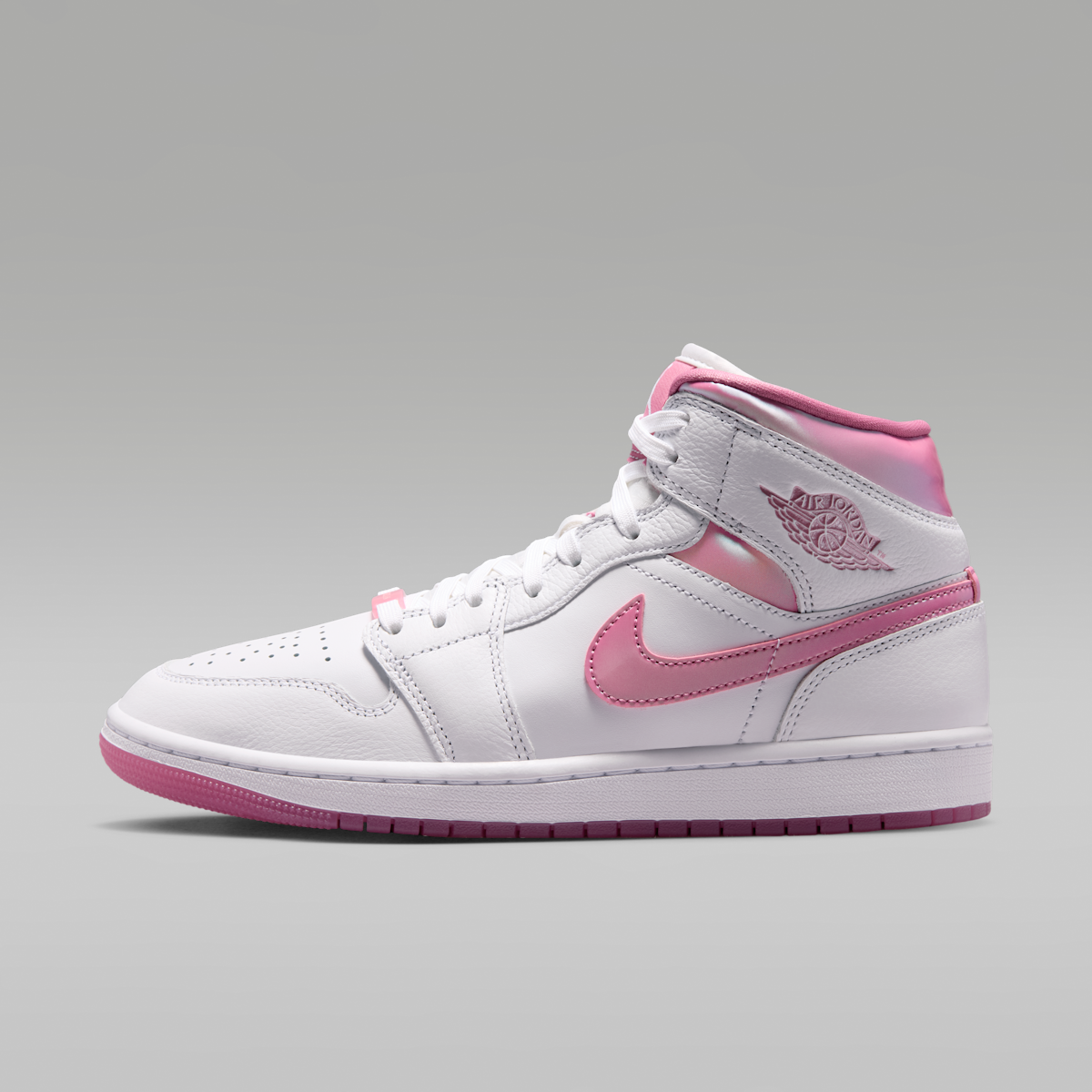 Air Jordan 1 Mid SE Women's Shoes - White/Desert Berry