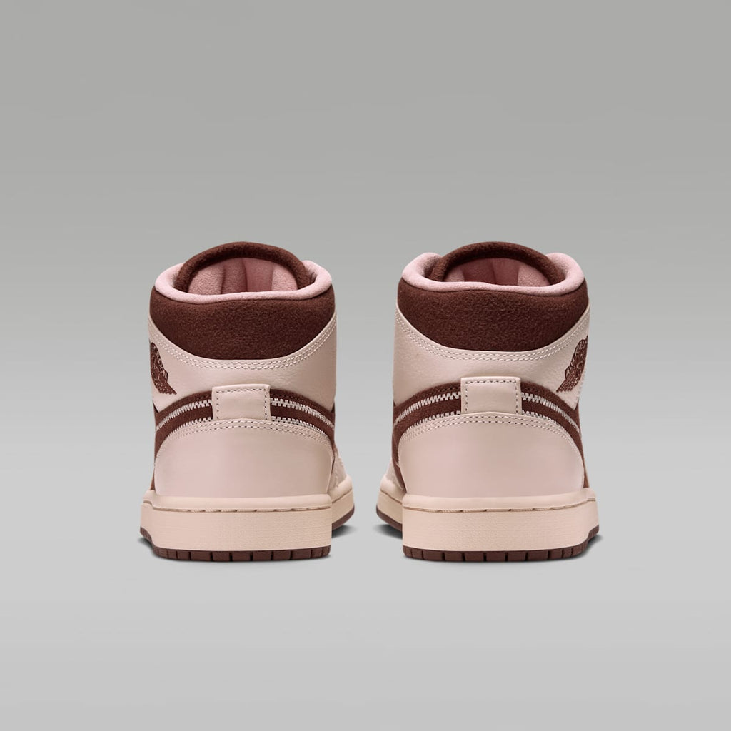 Air Jordan 1 Mid SE Women's Shoes - Cacao Wow/Rust Pink/Pearl White - Image 6