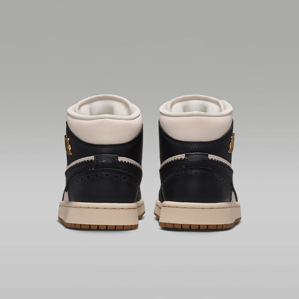 Air Jordan 1 Mid SE Women's Shoes - Off Noir/Chalk/Pearl White/Chalk - Image 6