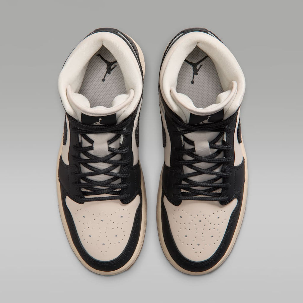 Air Jordan 1 Mid SE Women's Shoes - Off Noir/Chalk/Pearl White/Chalk - Image 4