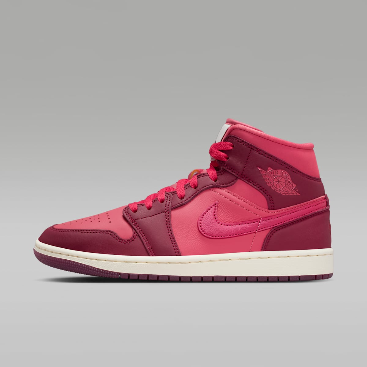 Air Jordan 1 Mid SE Women's Shoes - Team Red/Pueblo Red/Pale Ivory/Sierra Red - Image 1