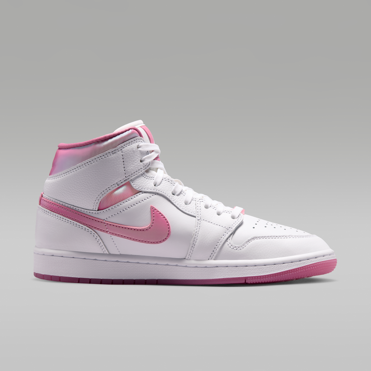 Air Jordan 1 Mid SE Women's Shoes - White/Desert Berry