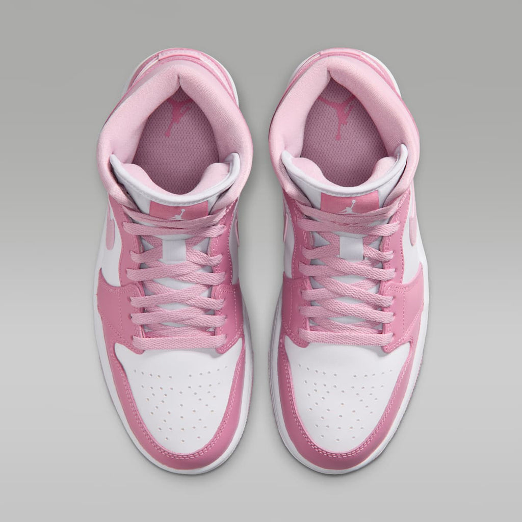 Air Jordan 1 Mid Women's Shoes - Elemental Pink/Iced Carmine/Coconut Milk/Sail