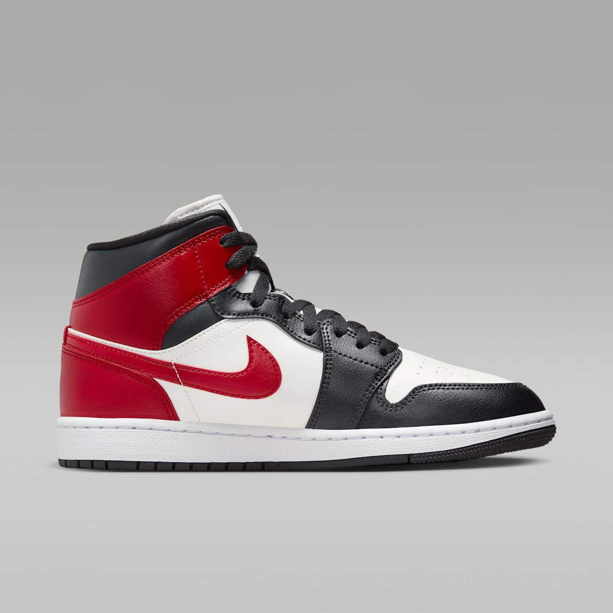 Air Jordan 1 Mid Women's Shoes - Sail/Off Noir/White/Gym Red - Image 3