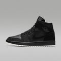 Air Jordan 1 Mid Women's Shoes - Black/White/Phantom
