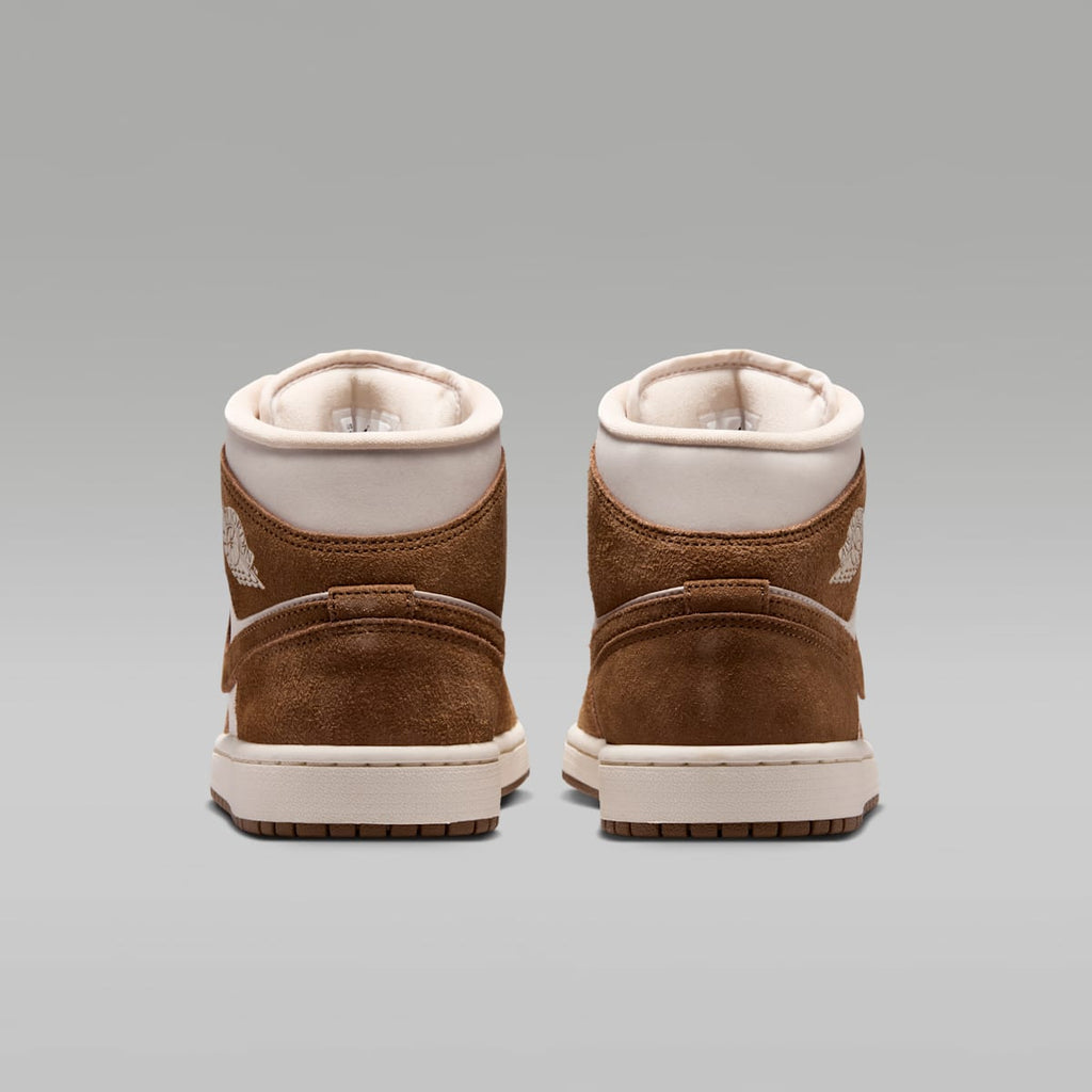 Air Jordan 1 Mid Women's Shoes - Light British Tan/Chalk - Image 6