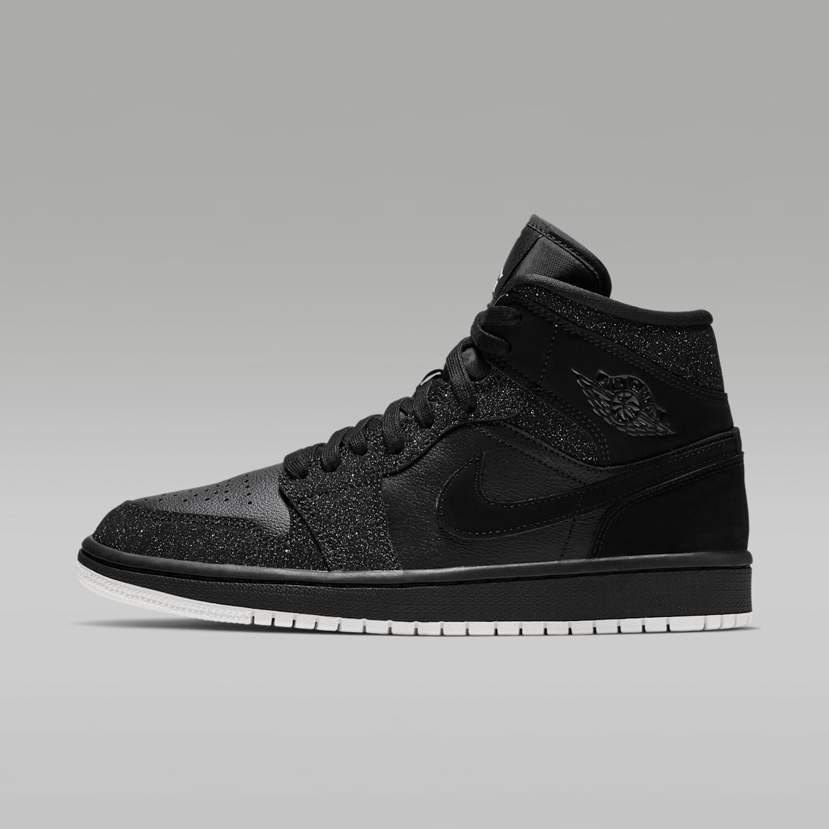 Air Jordan 1 Mid Women's Shoes - Black/White/Phantom - Image 1