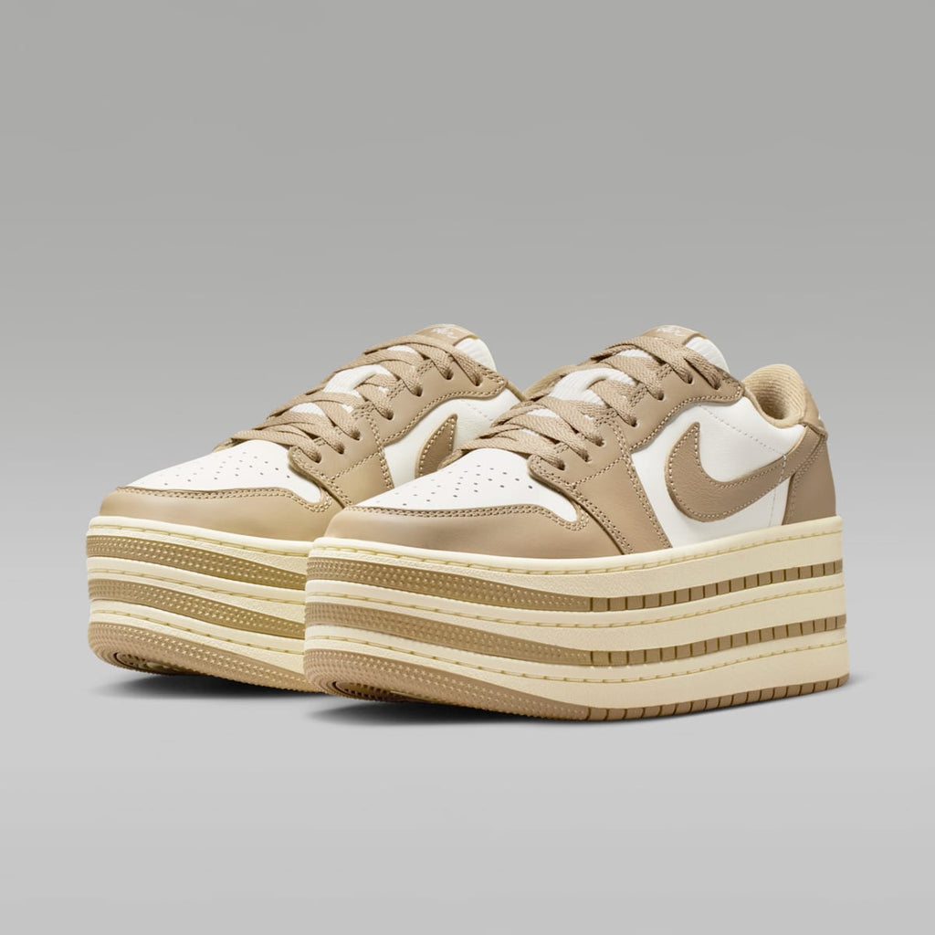 Air Jordan 1 Triple Stack Women's Shoes - Khaki/Sail/Coconut Milk/Khaki