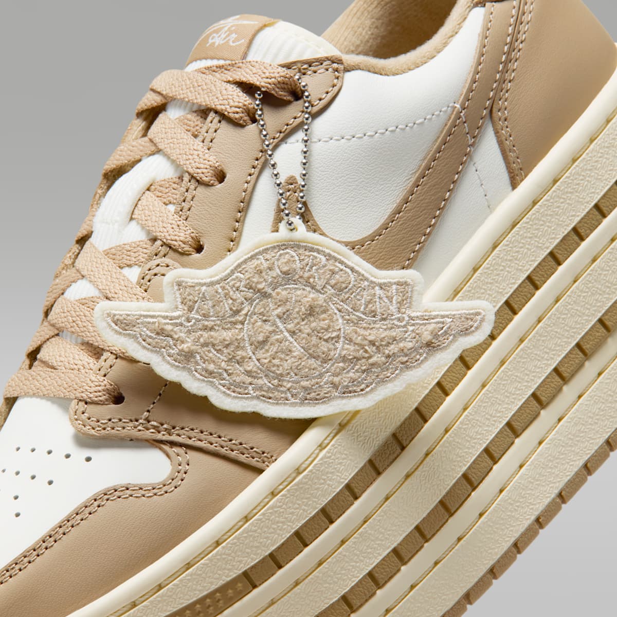 Air Jordan 1 Triple Stack Women's Shoes - Khaki/Sail/Coconut Milk/Khaki
