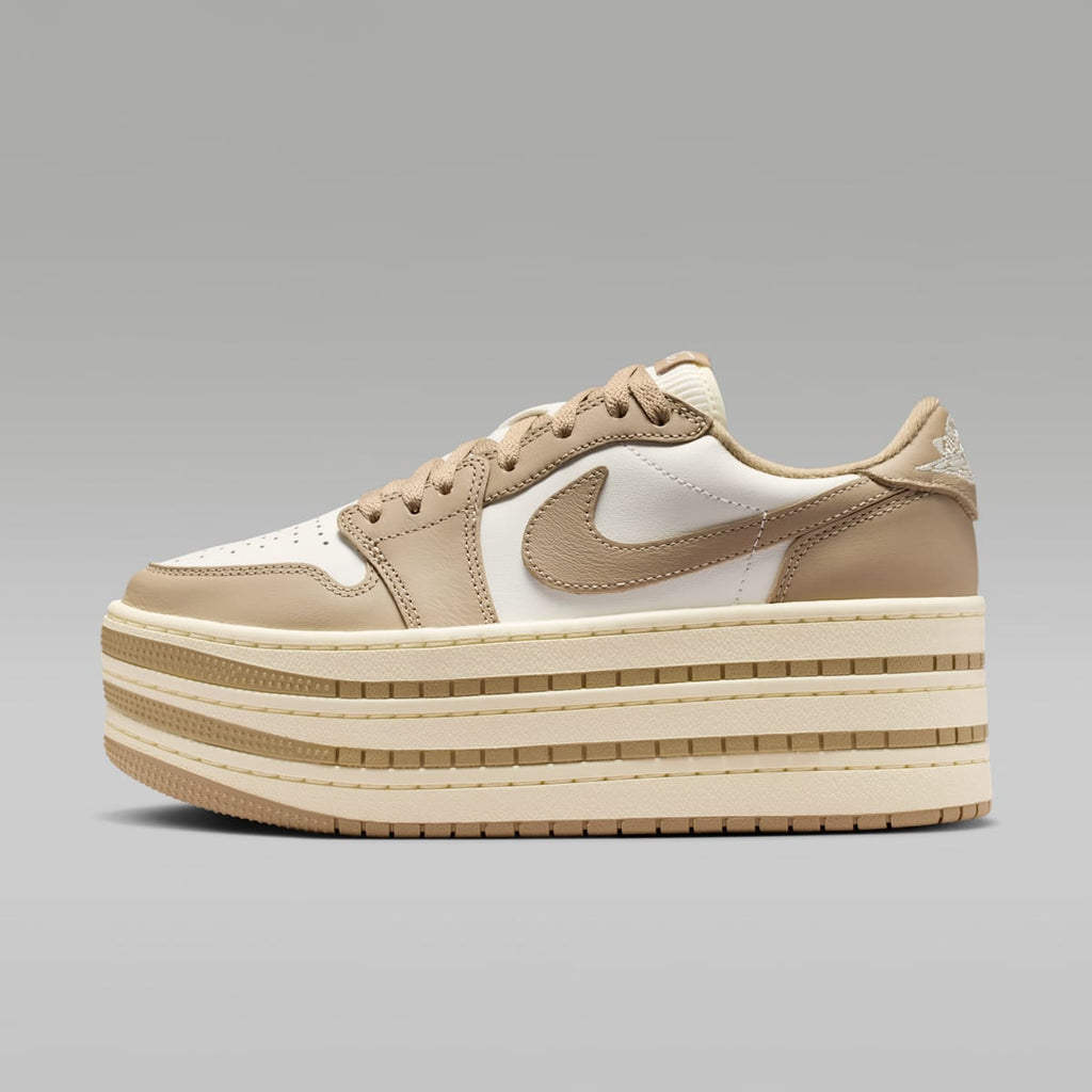 Air Jordan 1 Triple Stack Women's Shoes - Khaki/Sail/Coconut Milk/Khaki