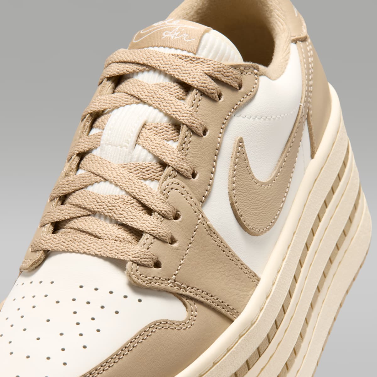 Air Jordan 1 Triple Stack Women's Shoes - Khaki/Sail/Coconut Milk/Khaki