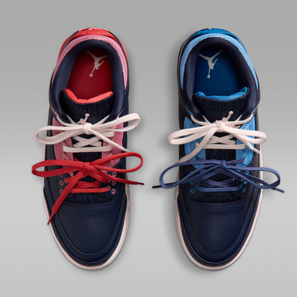 Air Jordan 3 Retro "Sport Renaissance" Women's Shoes - Obsidian/Track Red/Chalk/Chalk - Image 4