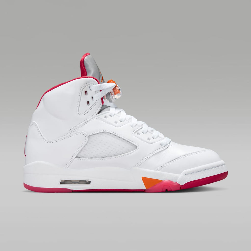 Air Jordan 5 Retro "Sunset" Women's Shoes - White/Fire Red/Sunset - Image 3