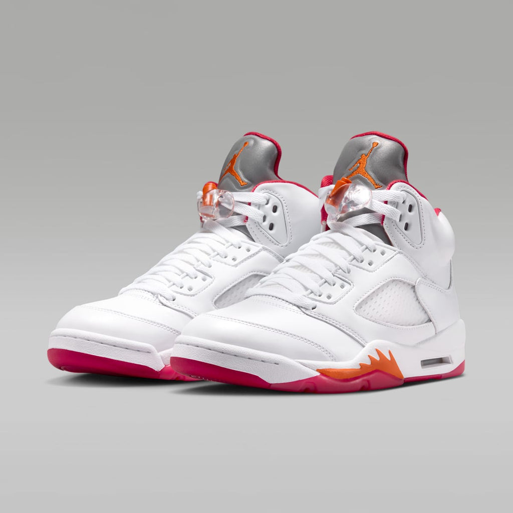 Air Jordan 5 Retro "Sunset" Women's Shoes - White/Fire Red/Sunset - Image 5