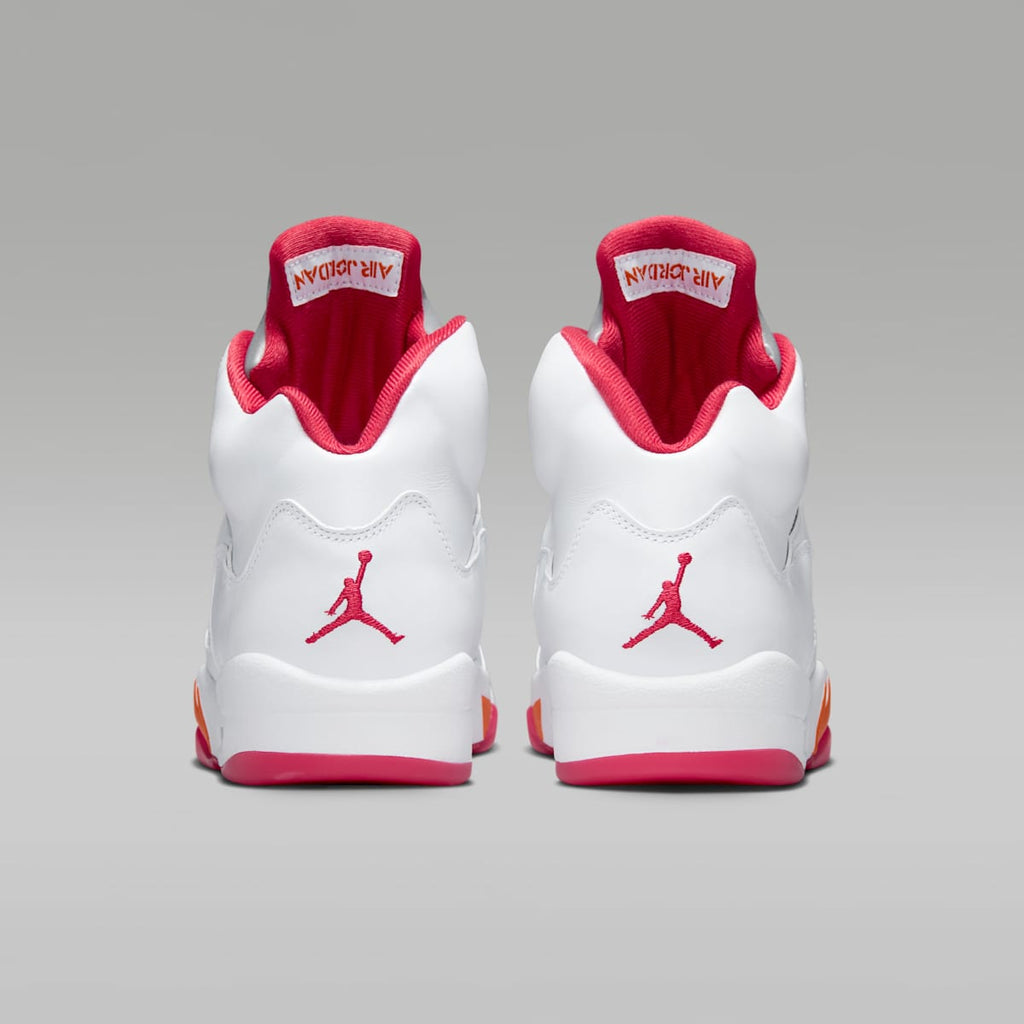 Air Jordan 5 Retro "Sunset" Women's Shoes - White/Fire Red/Sunset - Image 6