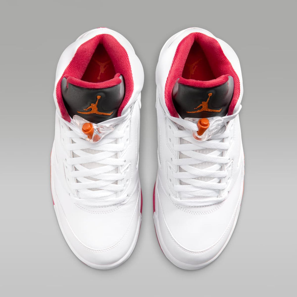 Air Jordan 5 Retro "Sunset" Women's Shoes - White/Fire Red/Sunset - Image 4