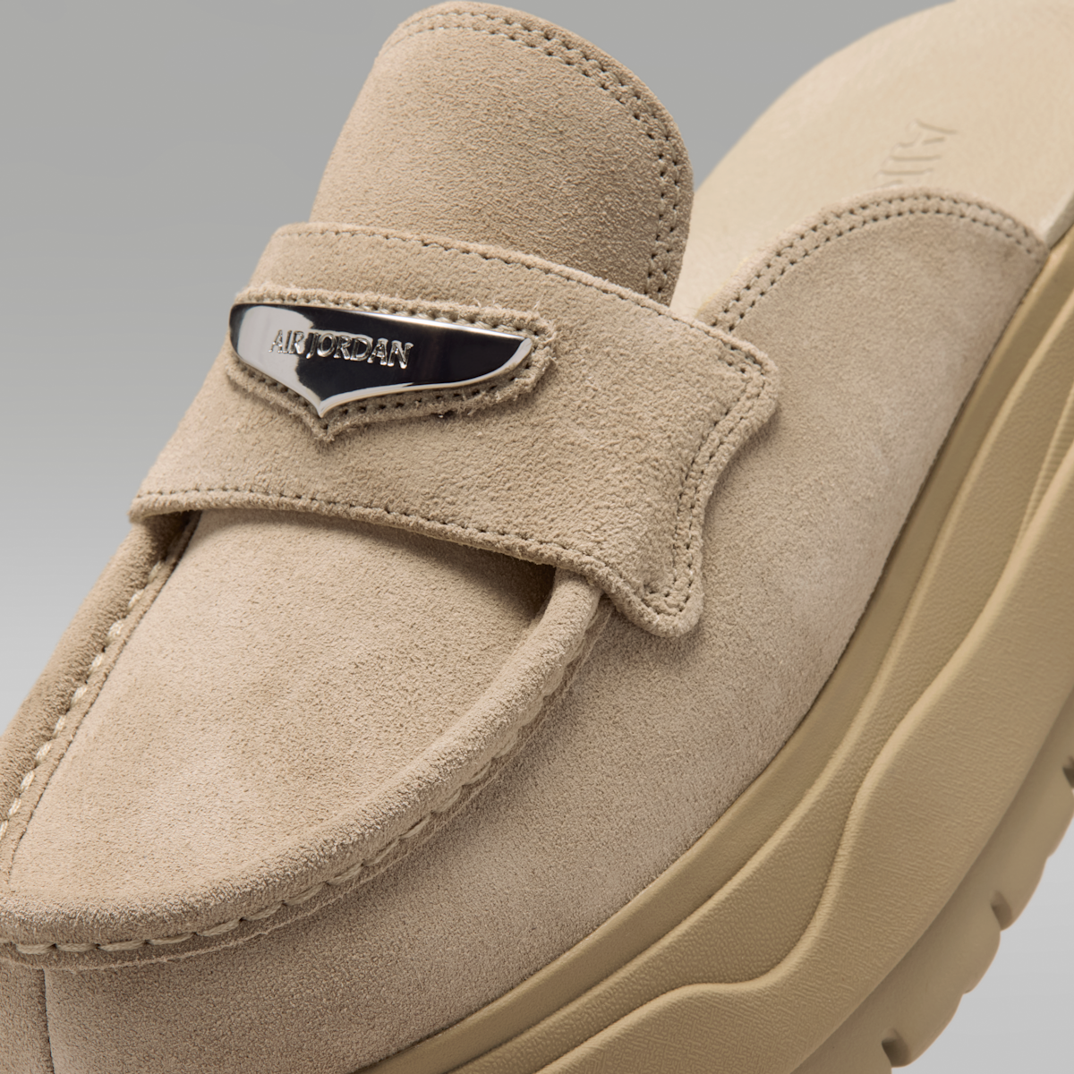 Air Jordan Mule Women's Shoes - Khaki/Metallic Silver