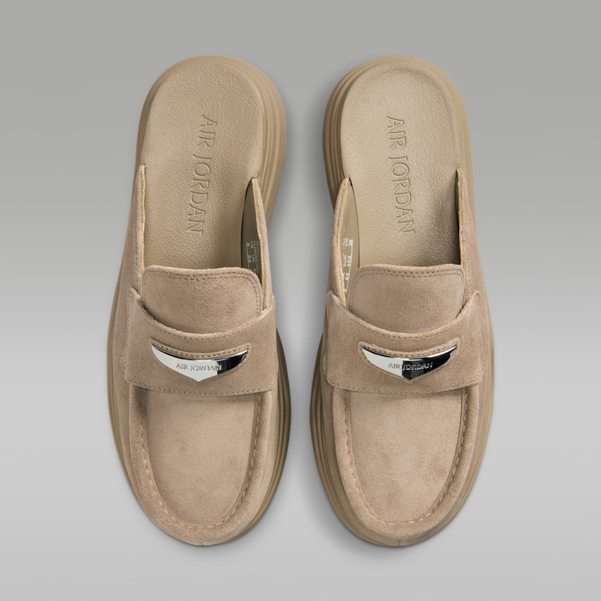 Air Jordan Mule Women's Shoes - Khaki/Metallic Silver