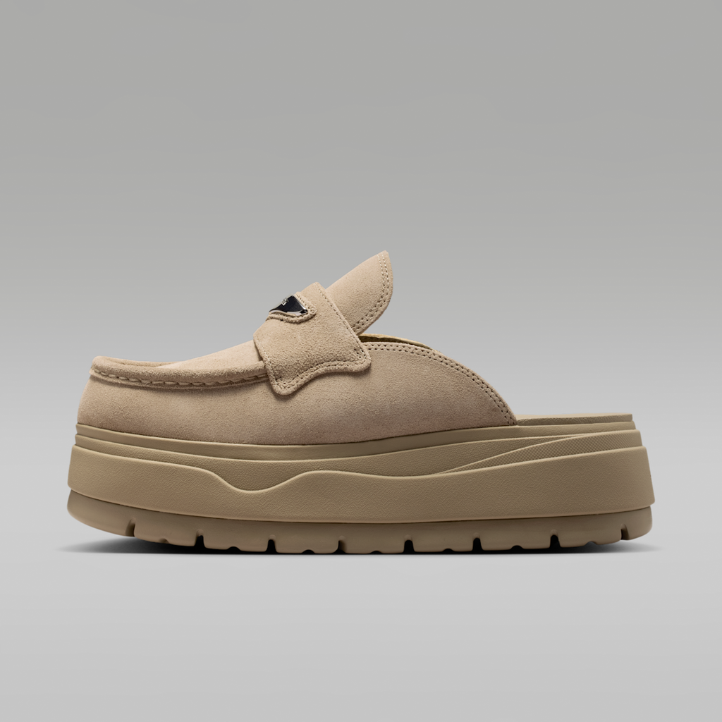 Air Jordan Mule Women's Shoes - Khaki/Metallic Silver