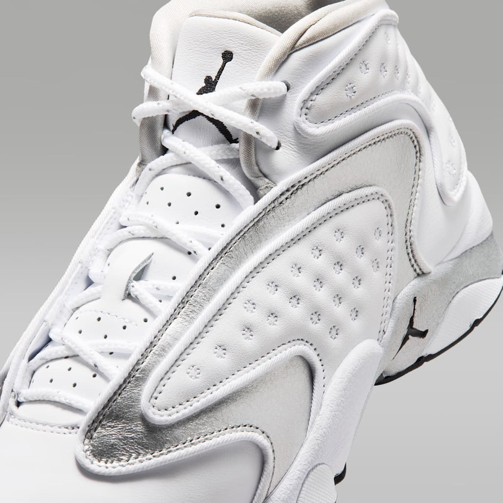 Air Jordan OG Women's Shoes - White/Black/Metallic Silver - Image 7