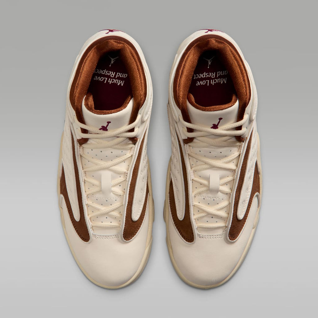 Air Jordan OG Women's Shoes - Pale Ivory/Light British Tan/Muslin/Track Red