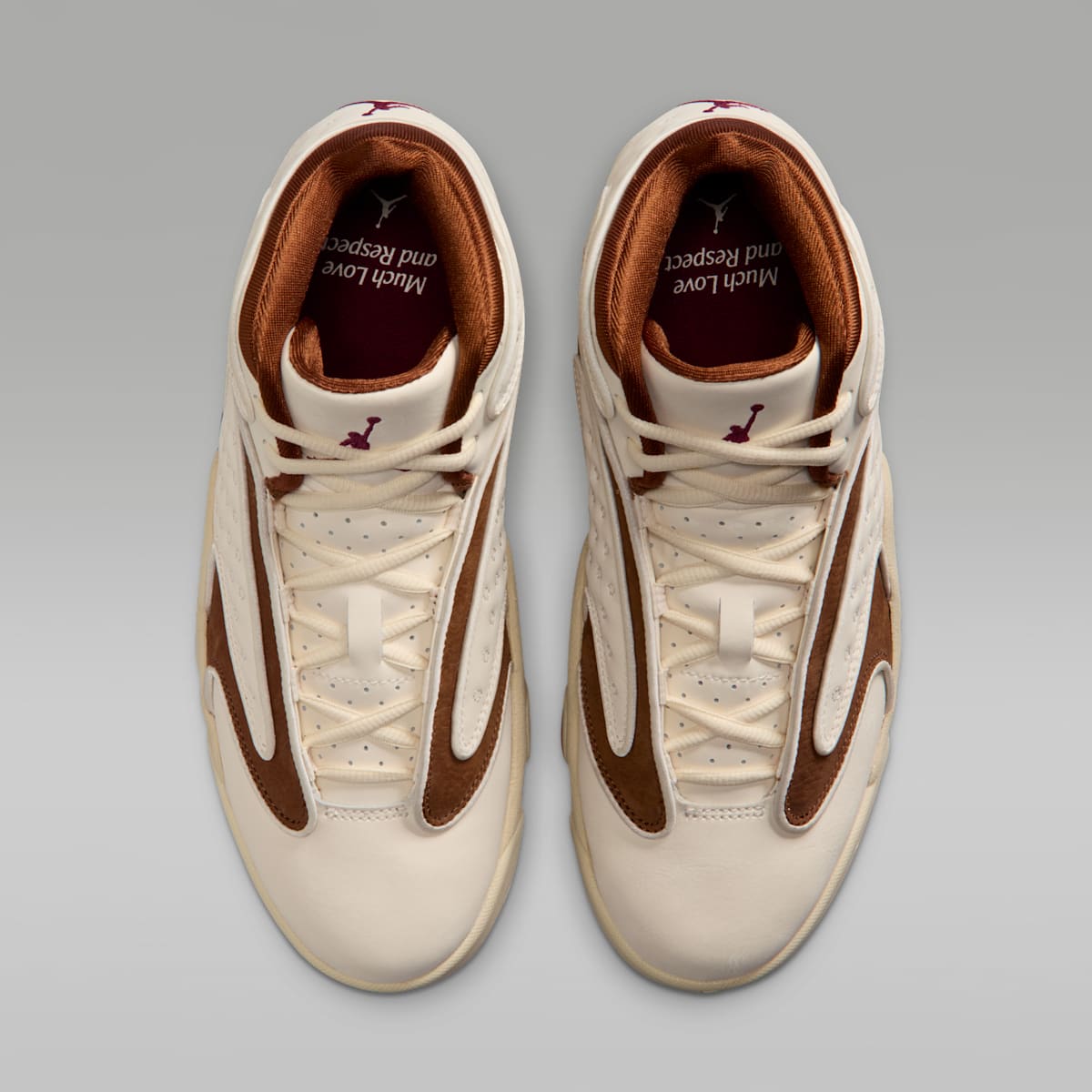 Air Jordan OG Women's Shoes - Pale Ivory/Light British Tan/Muslin/Track Red