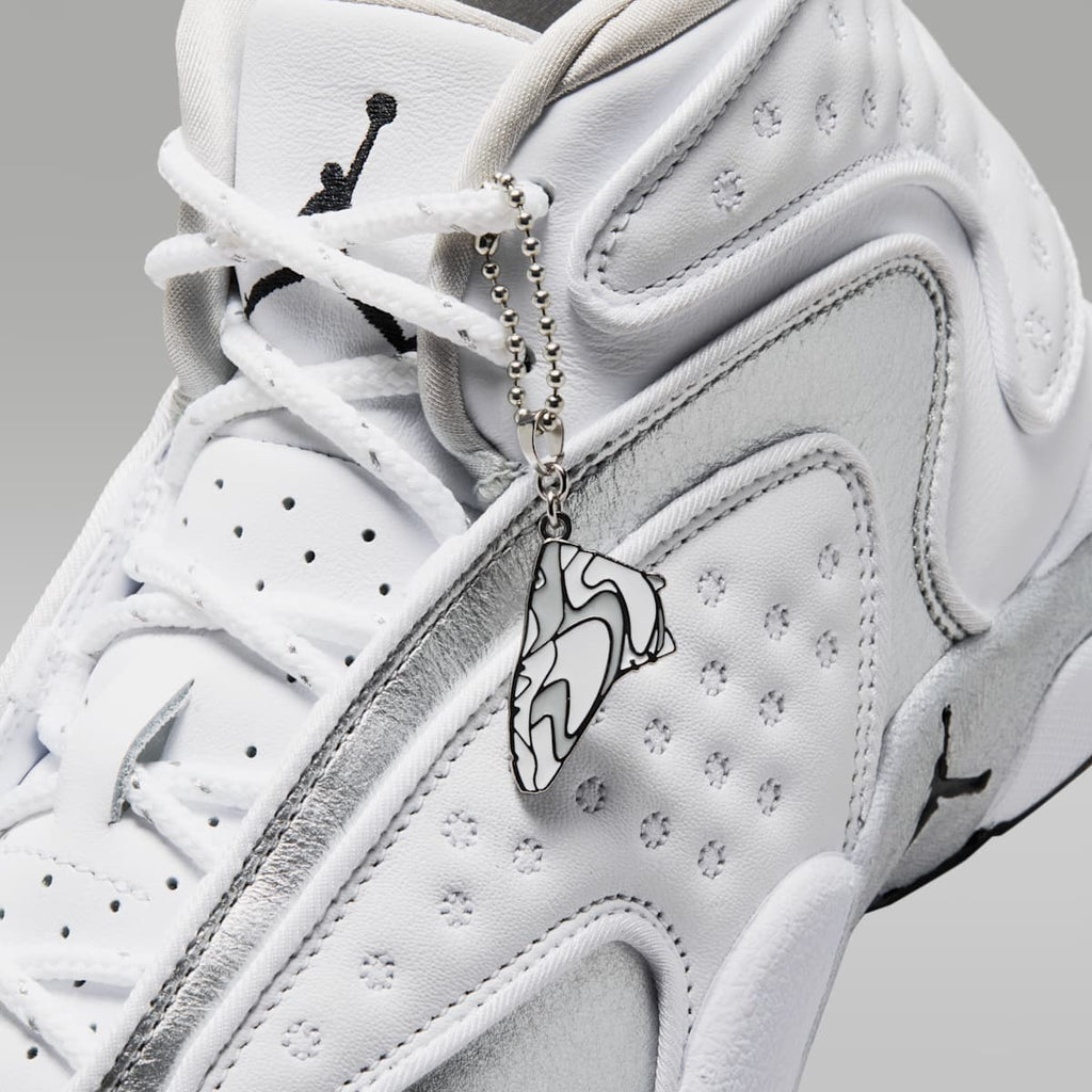 Air Jordan OG Women's Shoes - White/Black/Metallic Silver - Image 9