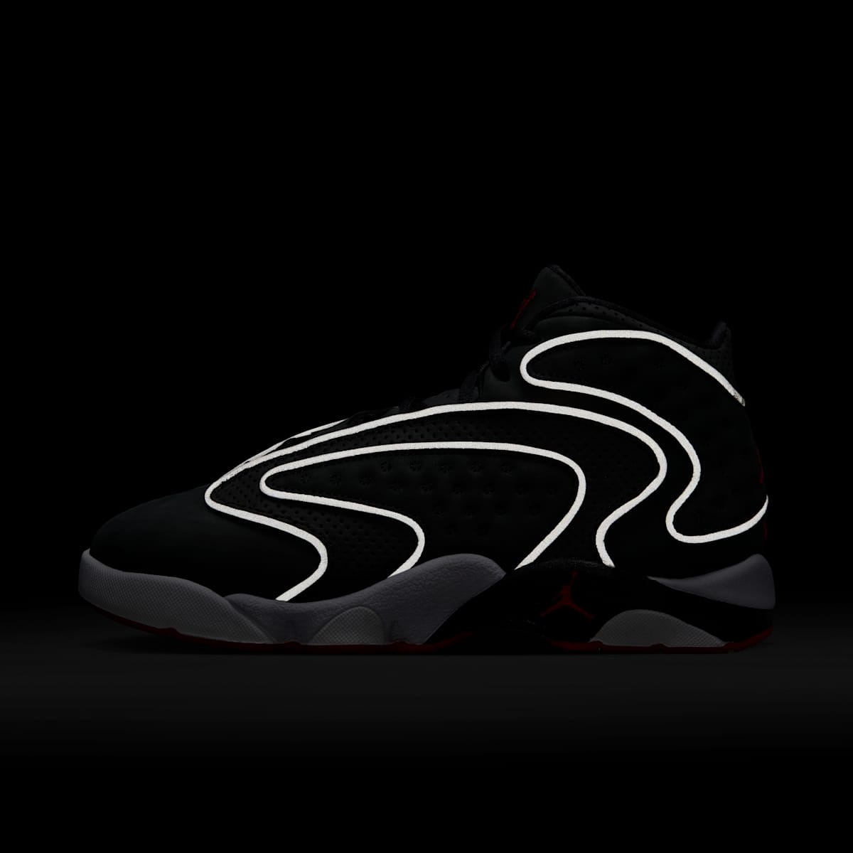 Air Jordan OG Women's Shoes - Black/White/University Red - Image 9