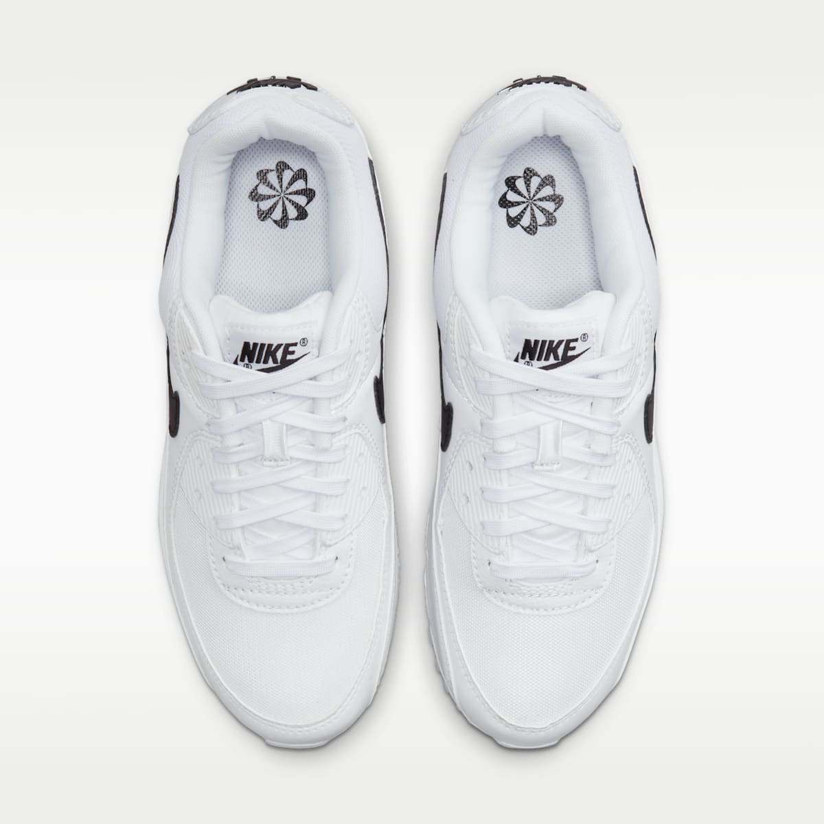 Nike Air Max 90 Women's Shoes - White/White/Black