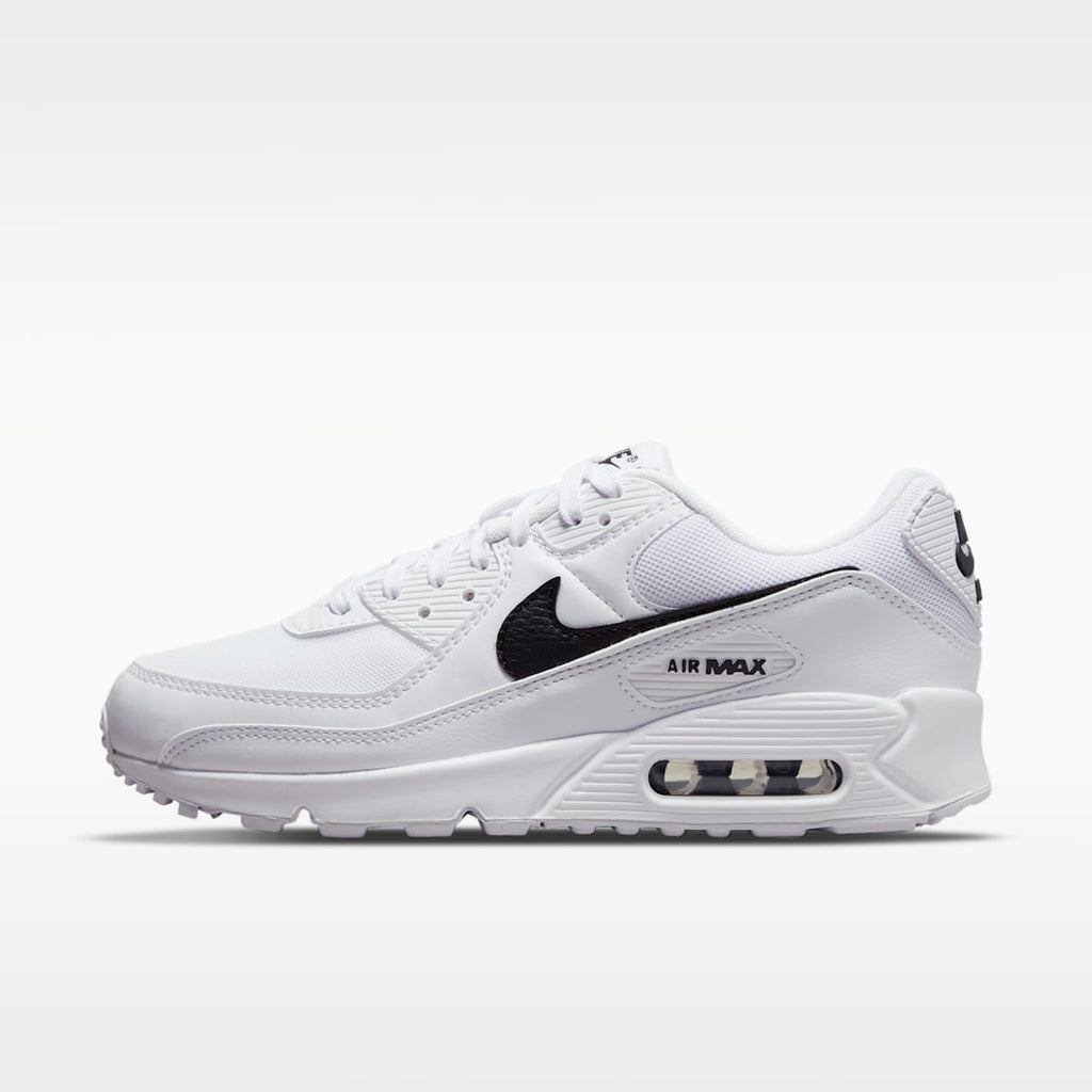 Nike Air Max 90 Women's Shoes - White/White/Black