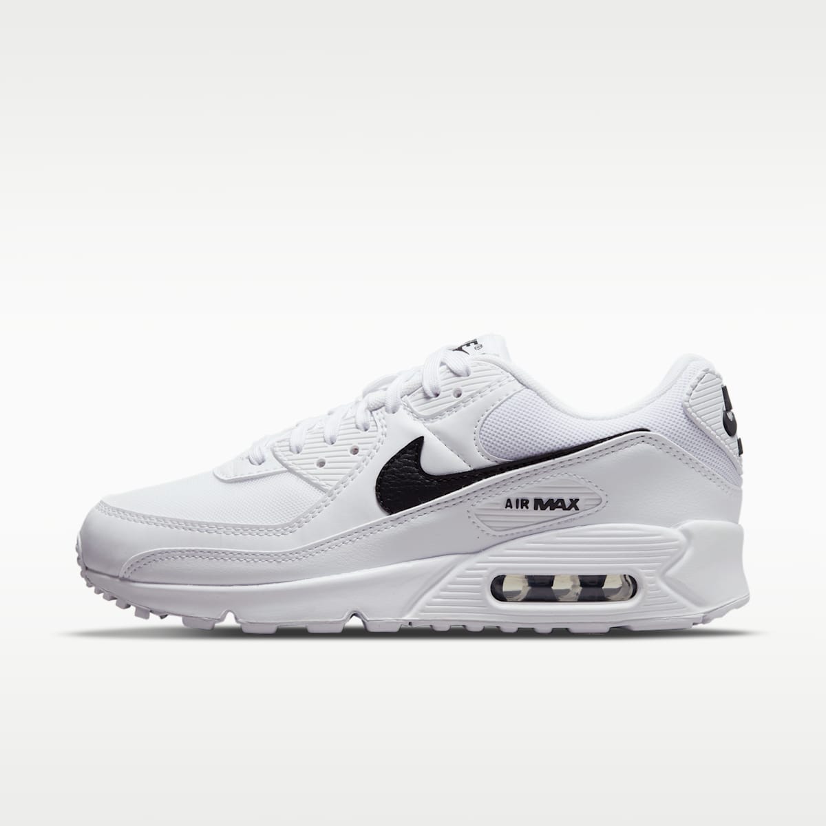 Nike Air Max 90 Women's Shoes - White/White/Black