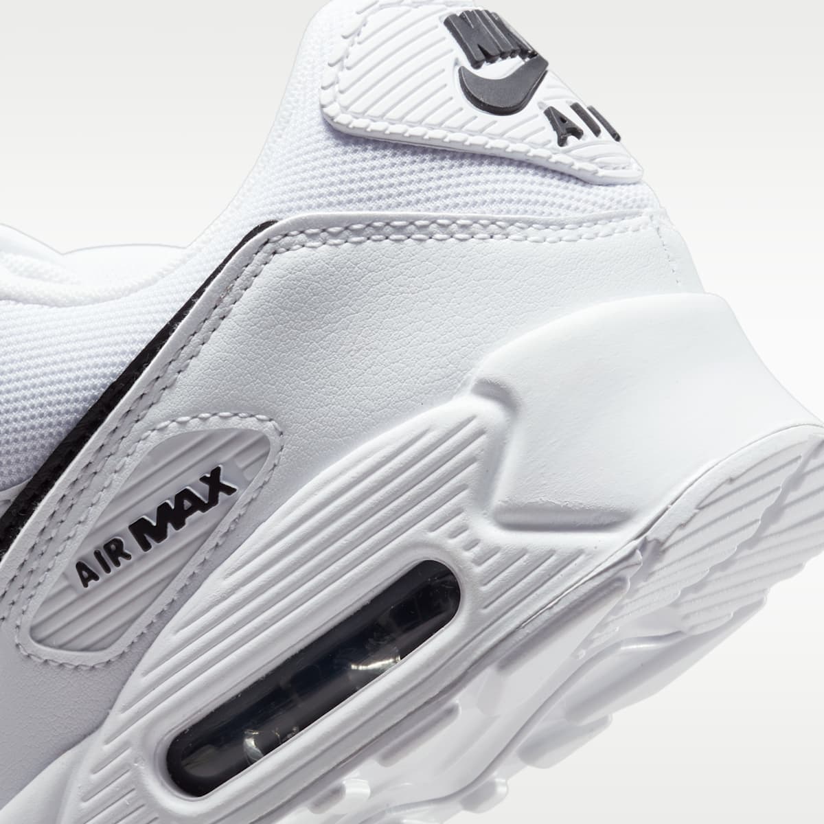 Nike Air Max 90 Women's Shoes - White/White/Black