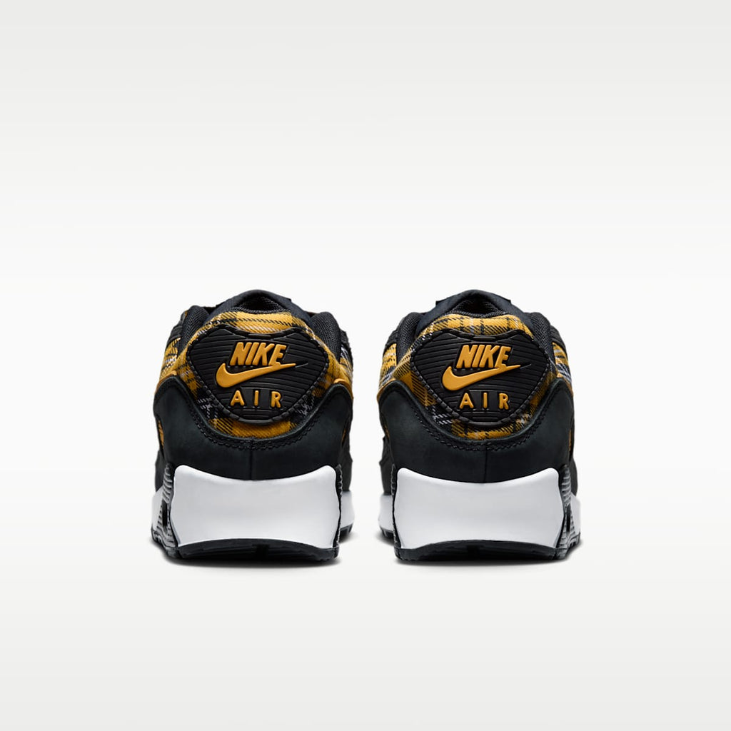 Nike Air Max 90 "Plaid" Women's Shoes - Black/White/Yellow Ochre