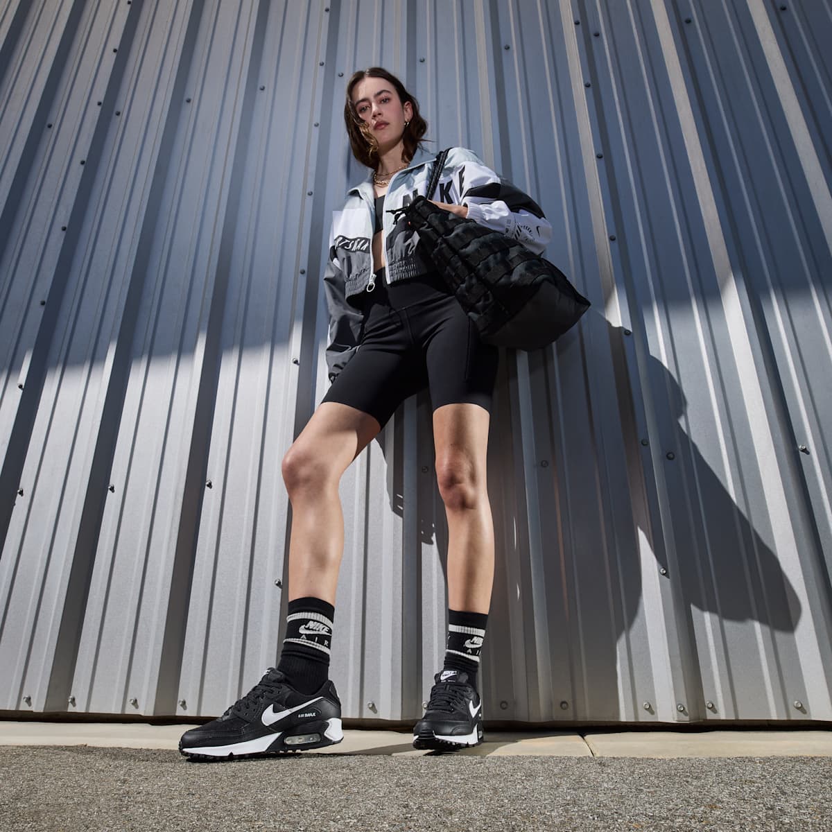 Nike Air Max 90 Women's Shoes - Black/Black/White