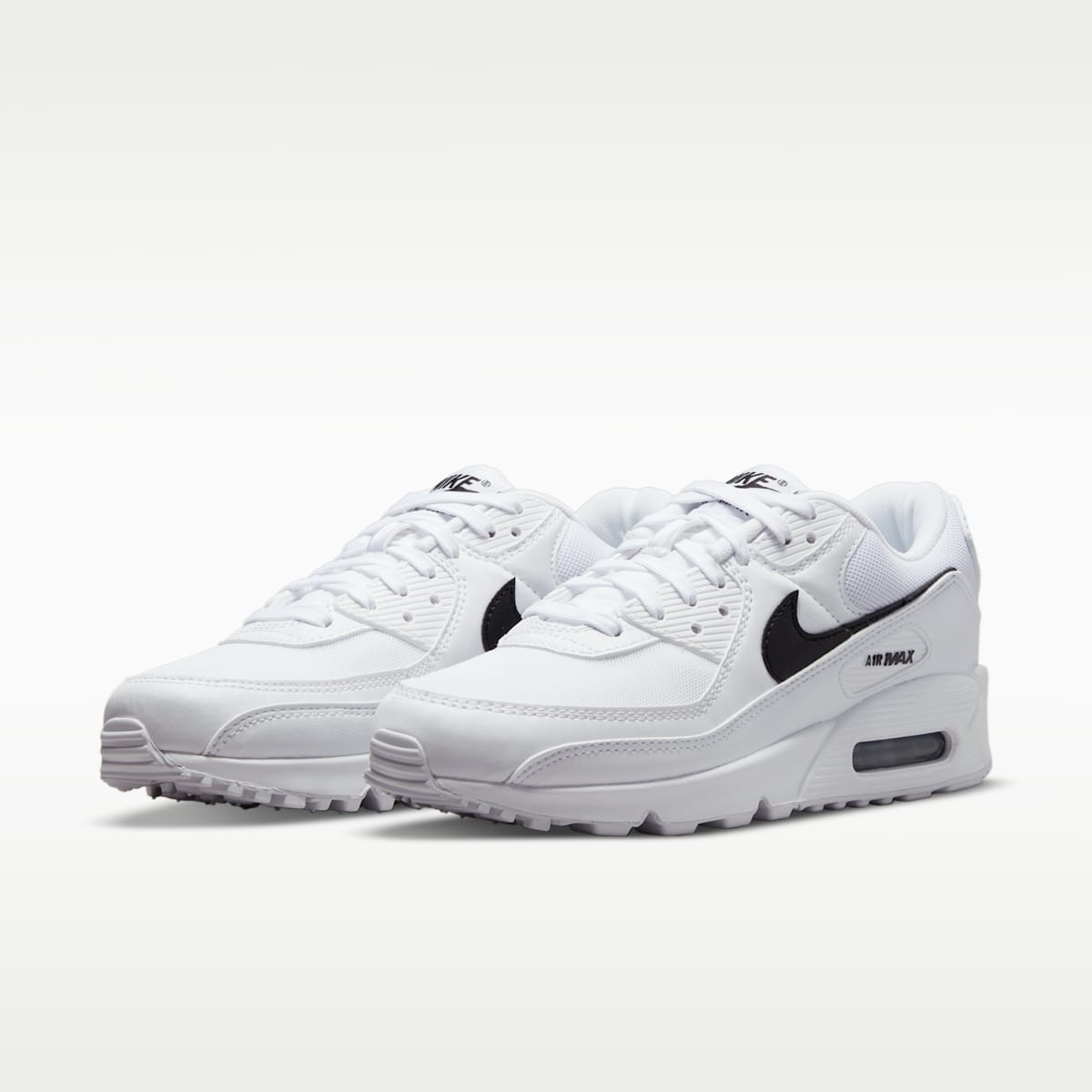 Nike Air Max 90 Women's Shoes - White/White/Black