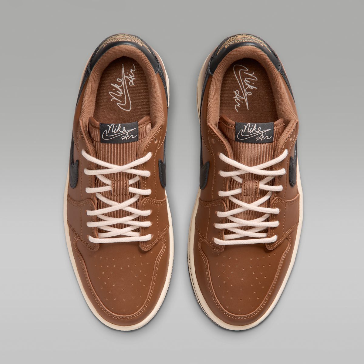 Air Jordan 1 Triple Stack SE Women's Shoes - Light British Tan/Metallic Gold