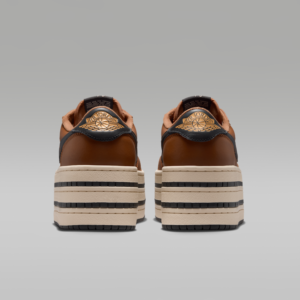 Air Jordan 1 Triple Stack SE Women's Shoes - Light British Tan/Metallic Gold