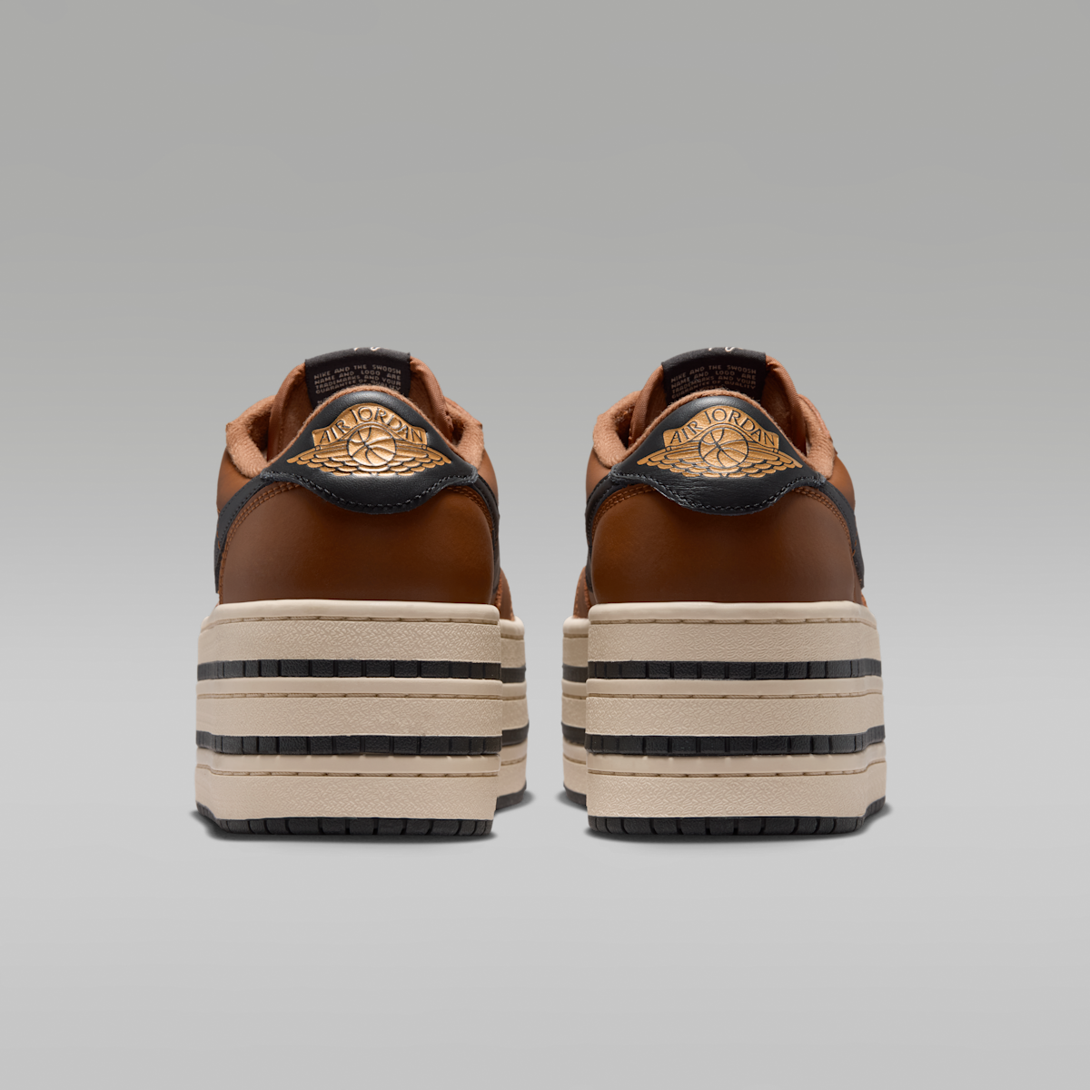 Air Jordan 1 Triple Stack SE Women's Shoes - Light British Tan/Metallic Gold
