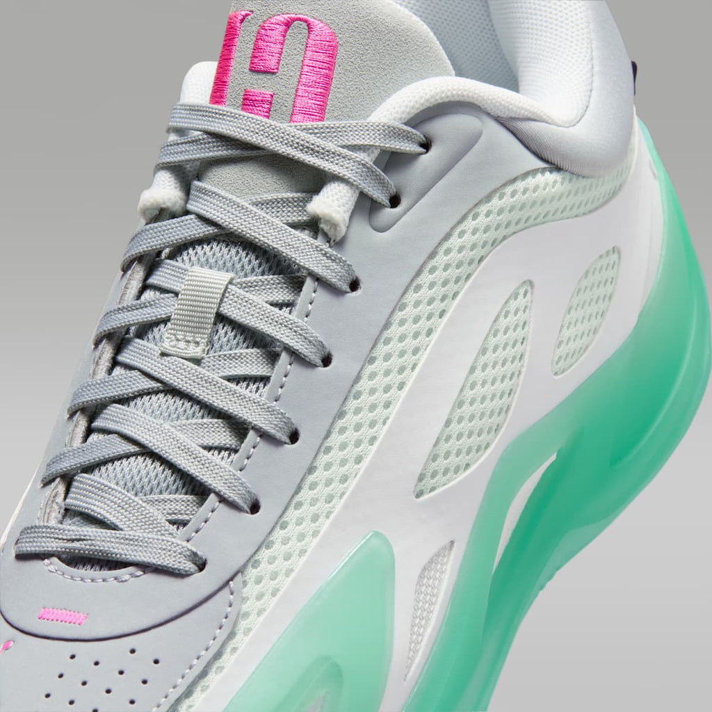 Jordan Heir Series 2 "Seafoam" Basketball Shoes - White/Metallic Silver/Pink Blast/Light Pumice - Image 7
