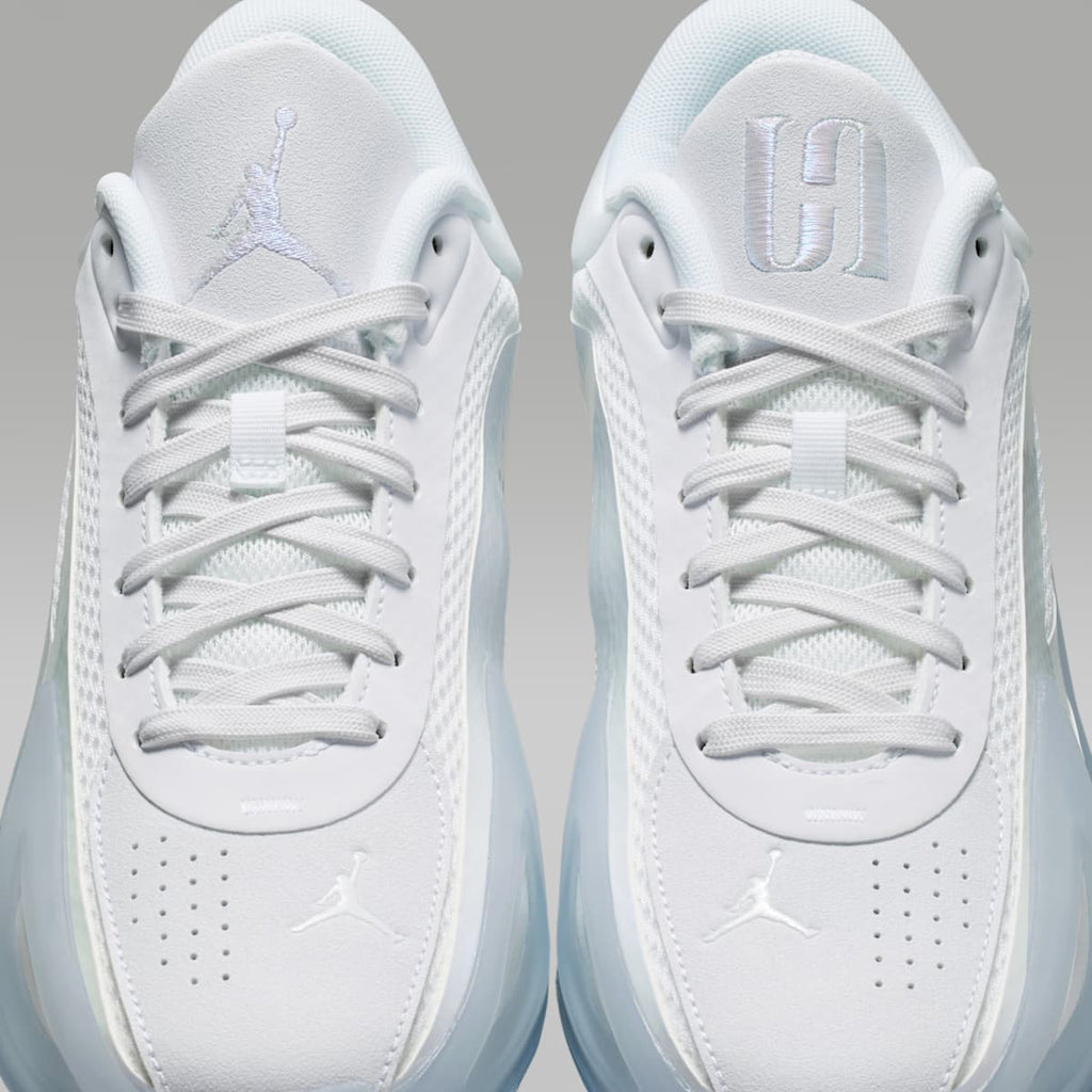 Jordan Heir Series 2 "Triple White" Basketball Shoes - White/Ice Blue - Image 9