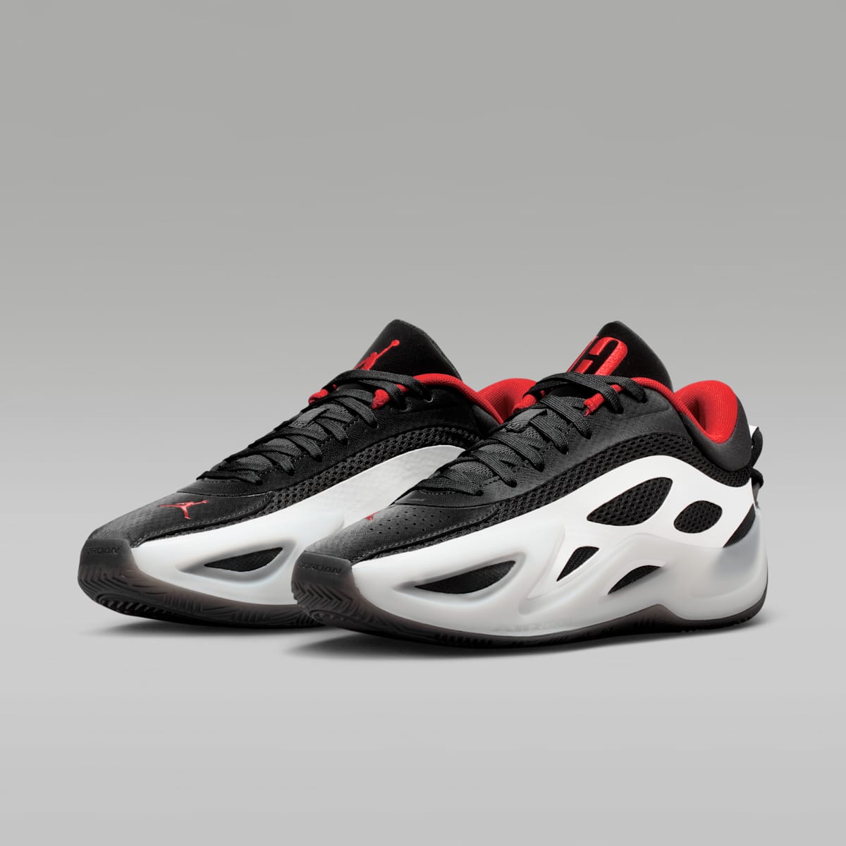 Jordan Heir Series 2 "Bloodline" Basketball Shoes - Black/University Red/White - Image 5